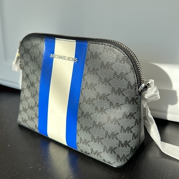 MICHAEL KORS CINDY DOME CENTER STRIPE CROSSBODY BAG - Picture 2 of 9